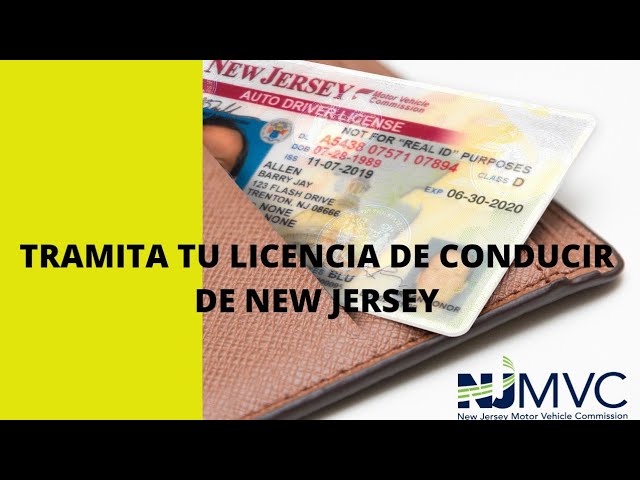 como hacer una cita para la licencia de conducir en nj
