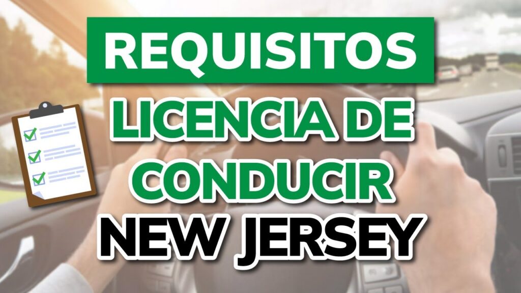 como sacar la licencia de conducir en new jersey